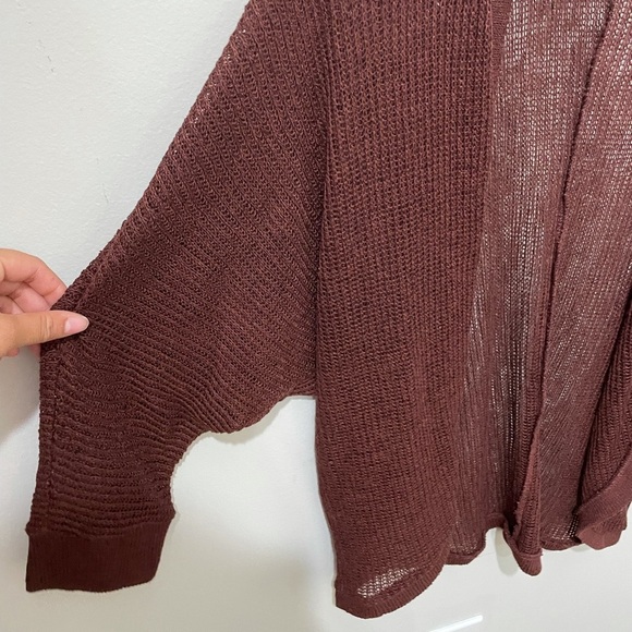 Aeropostale Maroon Lightweight Cardigan - Picture 3 of 5